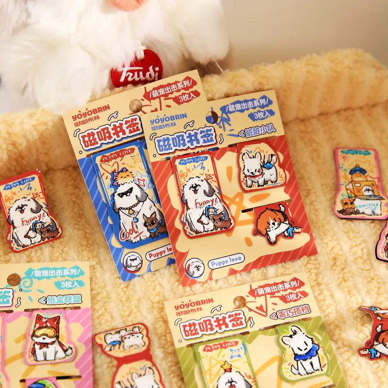 JIANQI 3 قطع من الإشارات المرجعية المغناطيسية اللطيفة لقارئات الكتب