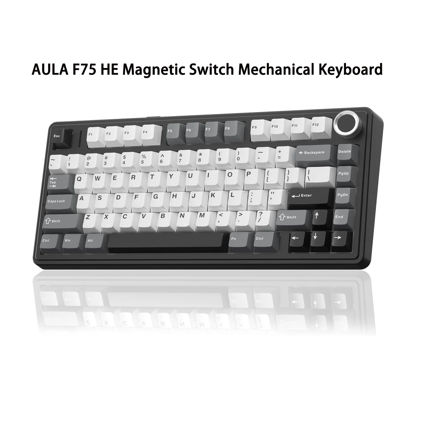 AULA F75 HE Magnetic Switch Mechanical Keyboard Tri-mode 2.4G Bluetooth 5.3 Wired Hot Swap RGB 4000mAh Gaming 8K Polling Rate