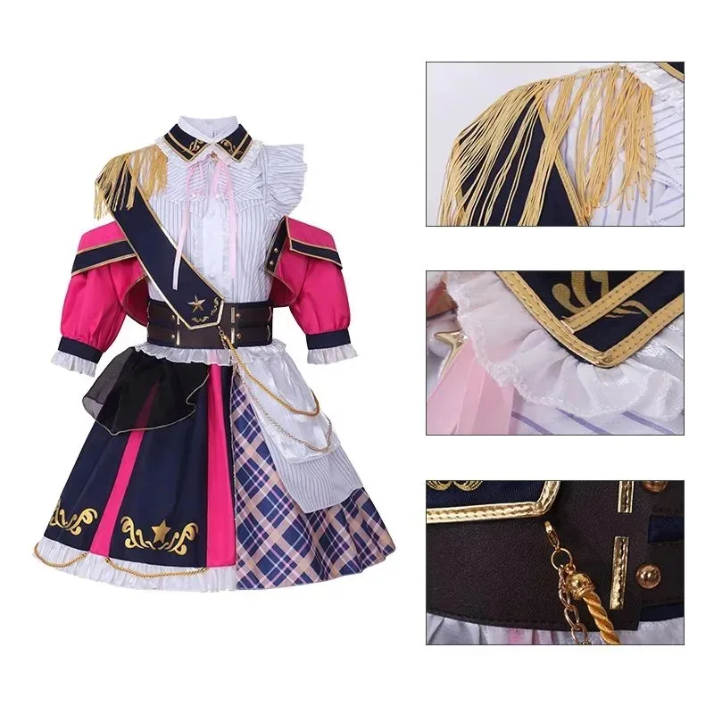 Arima Kana Rubyy Hoshilon Mem Costumi Cosplay Militare Lolita Idol Spettacolo teatrale Uniformi Anime Oshi No Ko Abiti da festa di carnevale