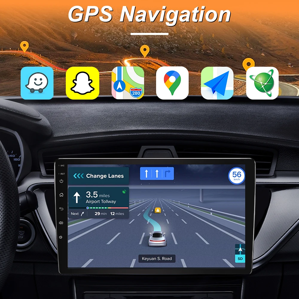 مشغل وسائط متعددة للسيارة يعمل بنظام أندرويد لسيارة Ford Mustang V S-197 2009 - 2014 وحدة رأس ستيريو فيديو لاسلكية CarPlay 2din مع الملاحة