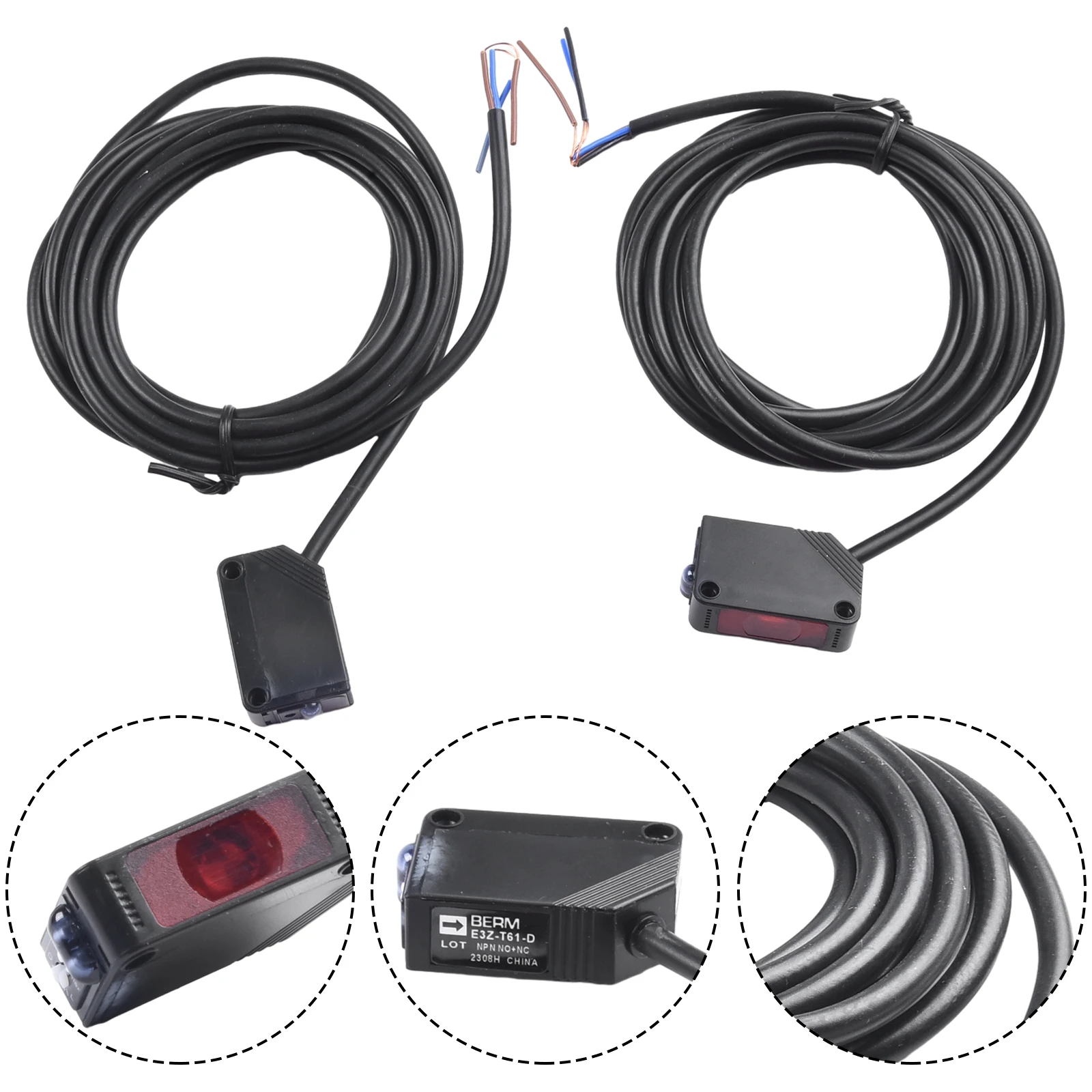 

E3ZT61 Infrared Sensor 4M Detection Range Low Power Consumption Great for Robot Obstacle Avoidance and Car Doors
