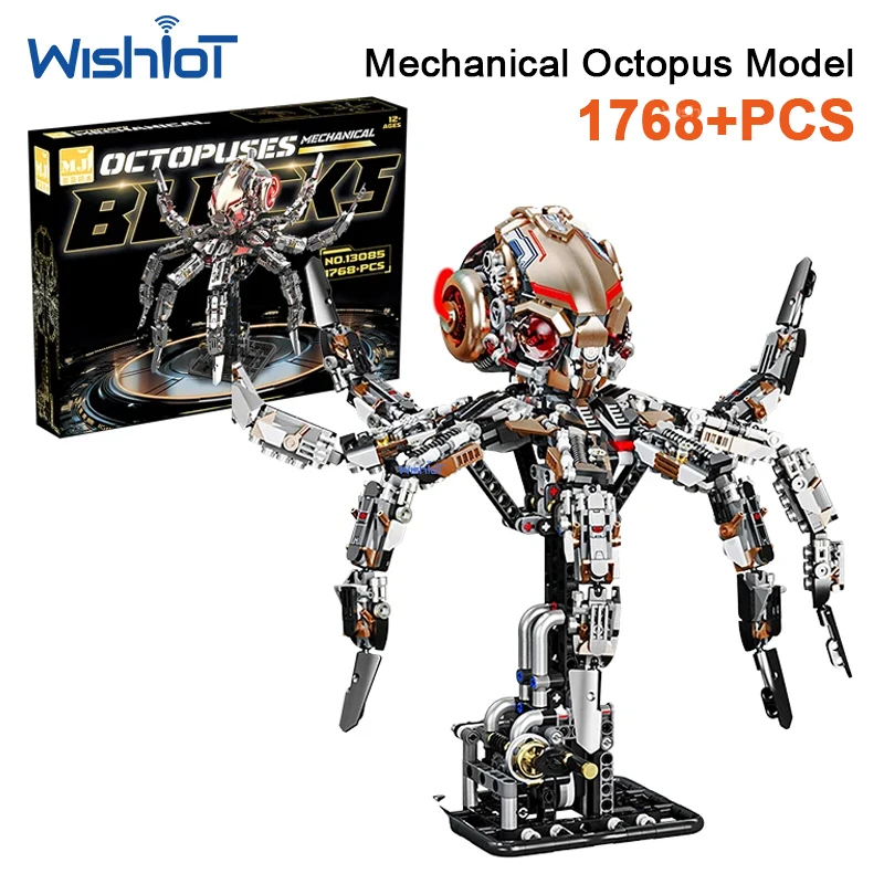 

13085 Machine Octopus Model 1768pcs MOC Creative Bricks Kit DIY Toys Building Blocks Bricks Set for Kids Gifts for Boys