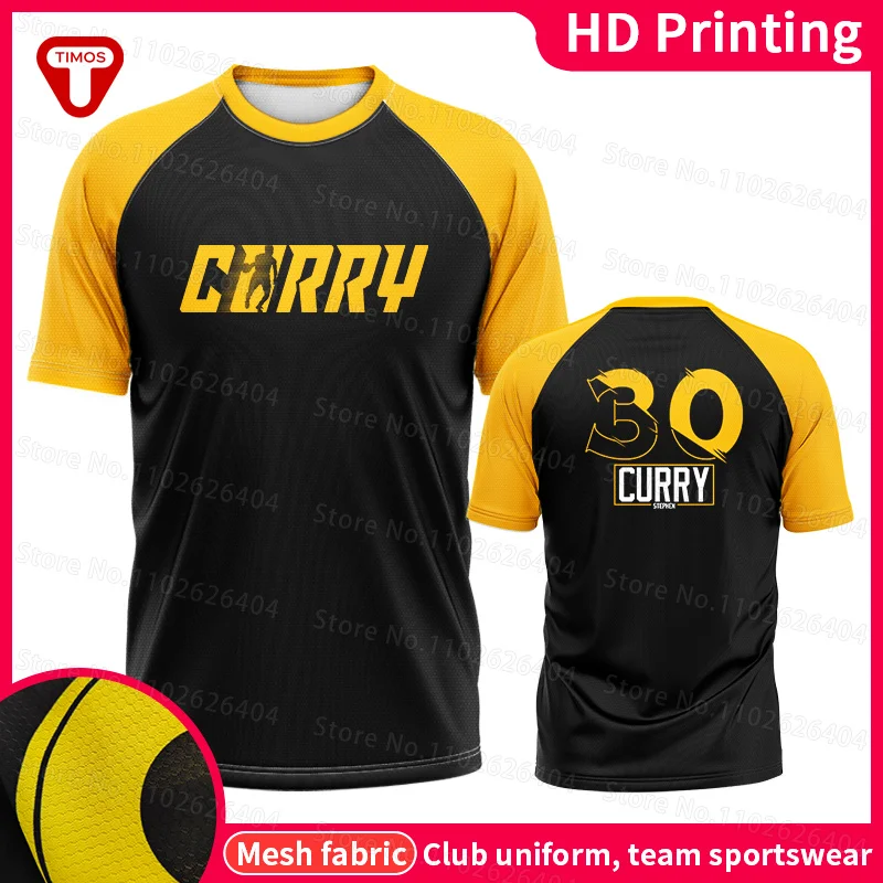 

Warriors Curry T Shirt Summer Casual Crewneck Men's Short-Sleeved Fashion Sports Couple Shirt Oversized Fans Top