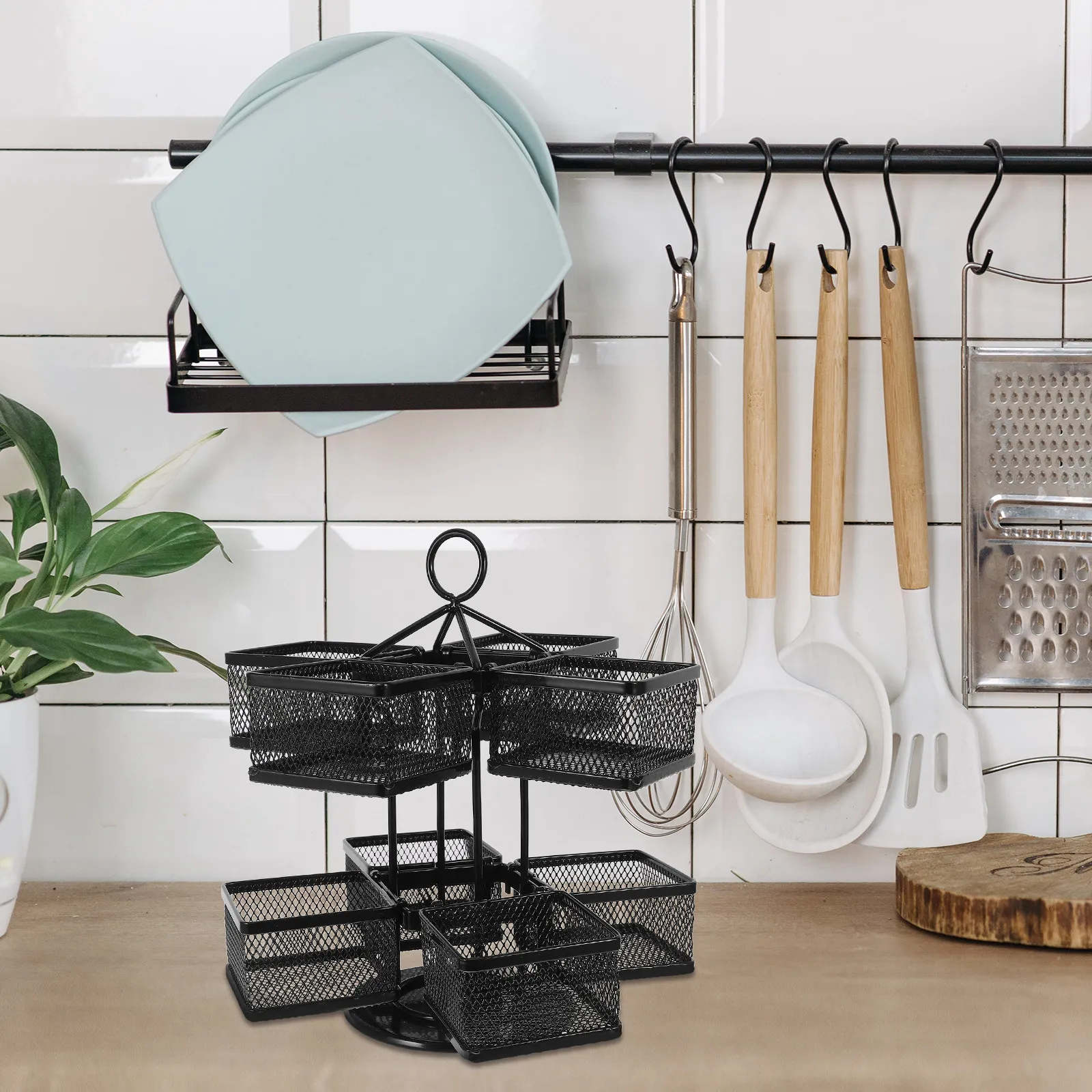 Tea Bag Storage Box Rotating I - Coffee Tea Creamer ulasan dan harga