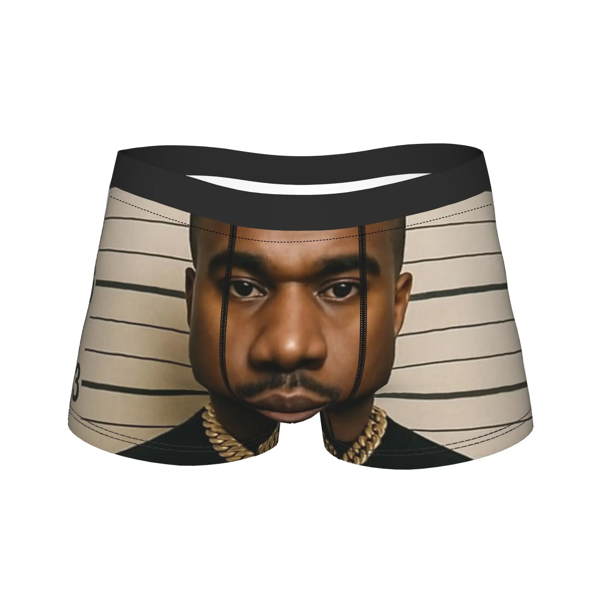

Мужские трусы-боксеры с юмористическим принтом Ye Kanye West, дышащие, больших размеров
