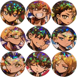 Cartoon Shoyo Hinata Pins Anime Haikyuu!! Badge Manga Figures Icons Pin Backpack Clothes Bag Decoration Brooches Jewelry Gifts