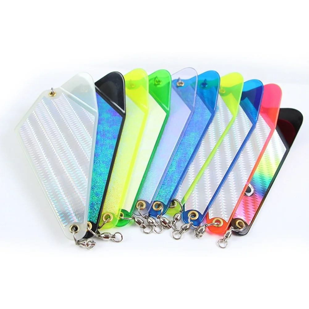 1 Pcs 20cm Triangle Trolling Flasher Diving Board With Glow Stickers Sea Fishing Bait Outdoor Fishing Accessories