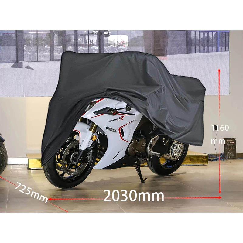 For QJMOTOR match550S motorcycle cover Full car Sun protection dust no ear thickened Oxford cloth rain cover Motorcycle