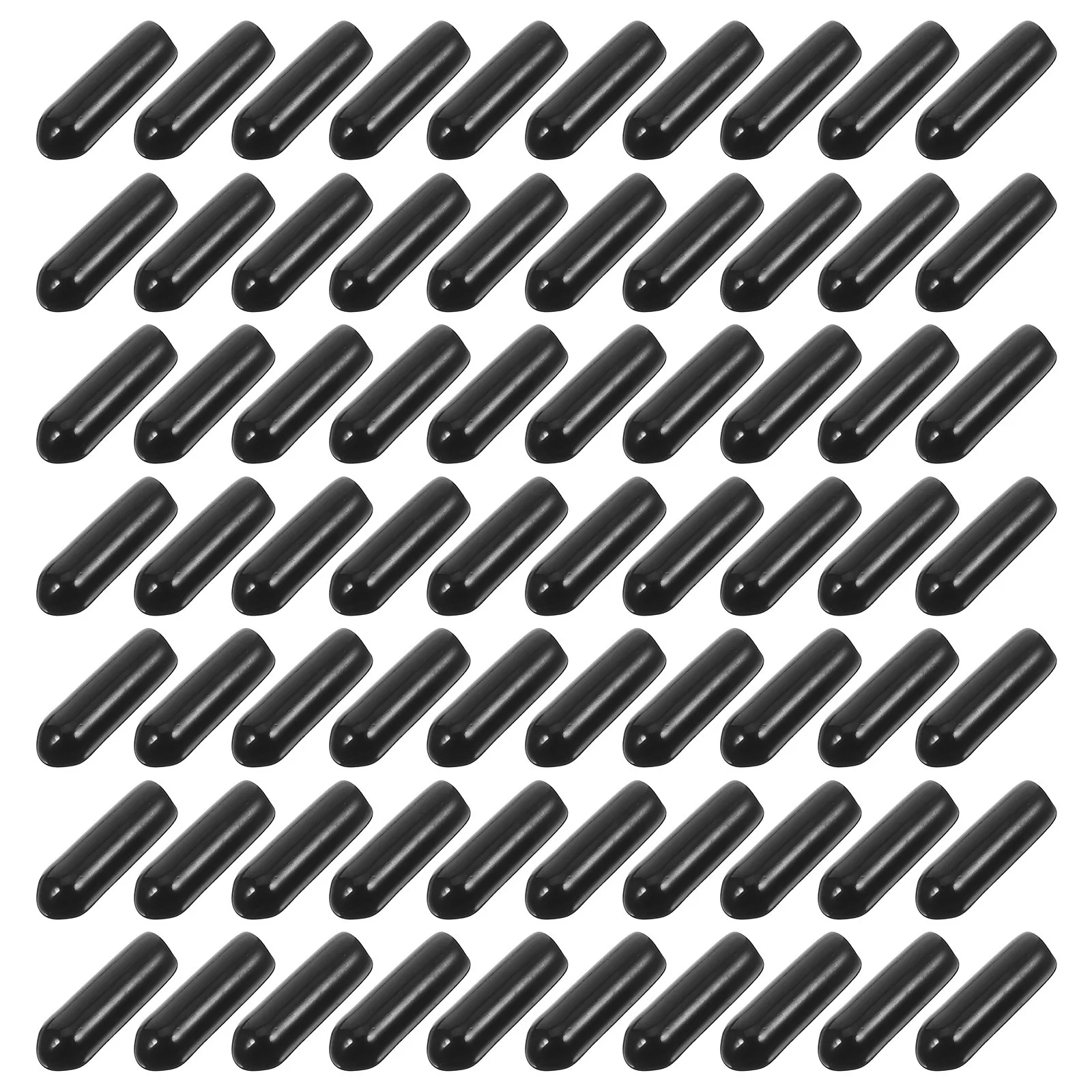 

250Pcs Pegboard Hook Protection Caps Black PVC 5mm Insulation End Covers Flexible Vinyl Screw Thread Protectors for Garage