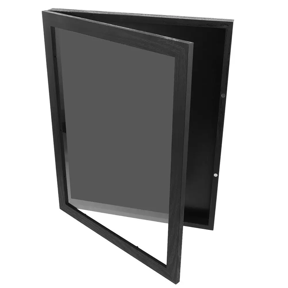 Wooden Shirt Display Frame 14x11 Inch Large Shadow Box for Basketball Football Baseball Uniforms Jerseys Memorabilia