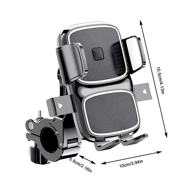 Bicycle Phone Holder Mount Universal Mobile Cell GPS Alloy Riding MTB Motorcycle Stand Bracket Bike Moto Handlebar Antislip Clip