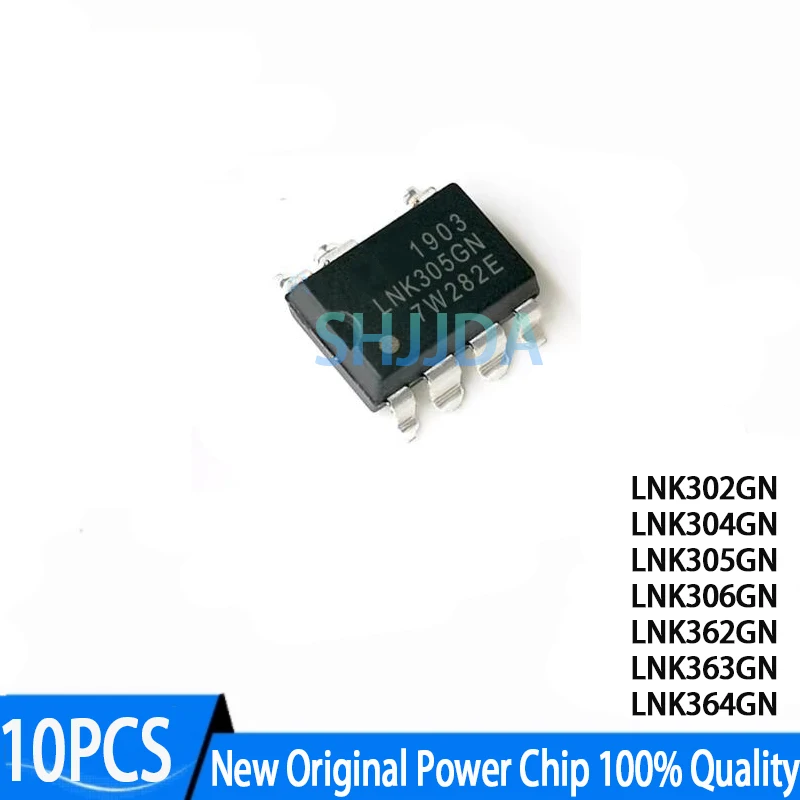 10PCS New LNK302GN LNK304GN LNK305GN LNK306GN LNK362GN LNK363GN LNK364GN SOP-7 100% Quality Original Power Chip