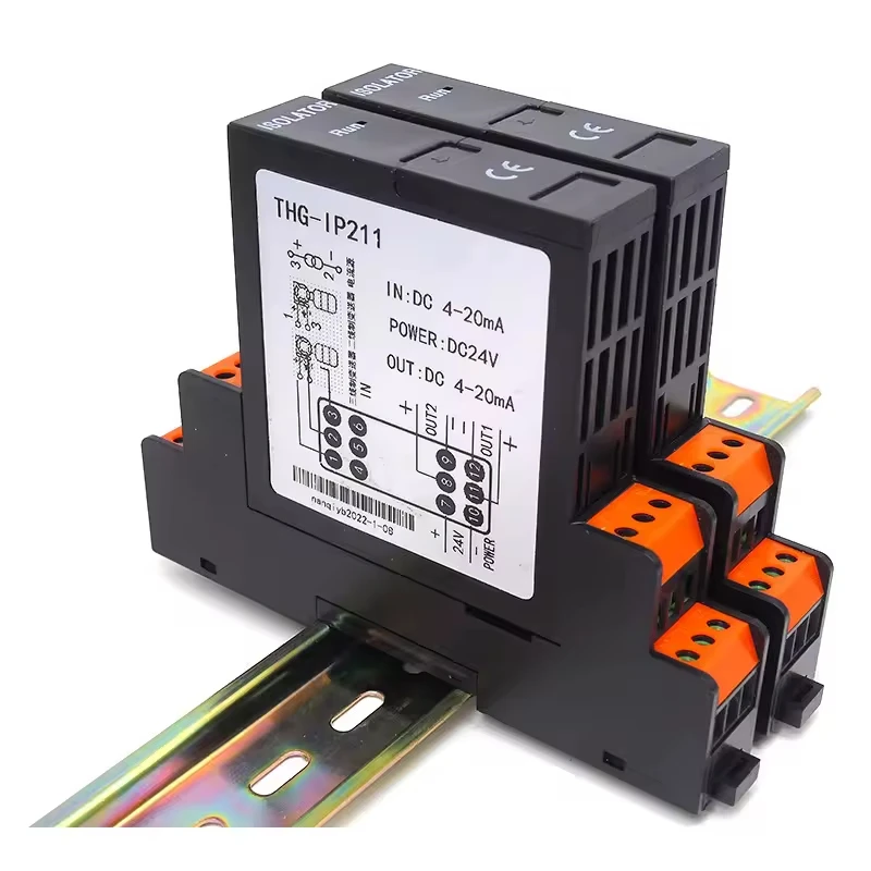 

THG-IP Industrial Current Input Isolator, 0-10V/4-20mA Conversion, Overvoltage Protection, Wide Temp Range, Factory Direct