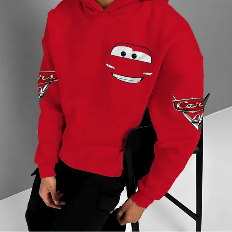 Lightning Mcqueen 95 Hooded Pullover For Men And Women Autumn And Winter Long Sleeved Sweatshirt Loose Oversized Casual Jacket