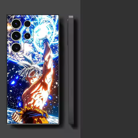 Dragon Ball Earth Son Goku Phone Case for Samsung Galaxy S21 S24 S24Ultra S21+ S23 FE S25 Ultra S20 FE S22 Plus Black Soft Shell