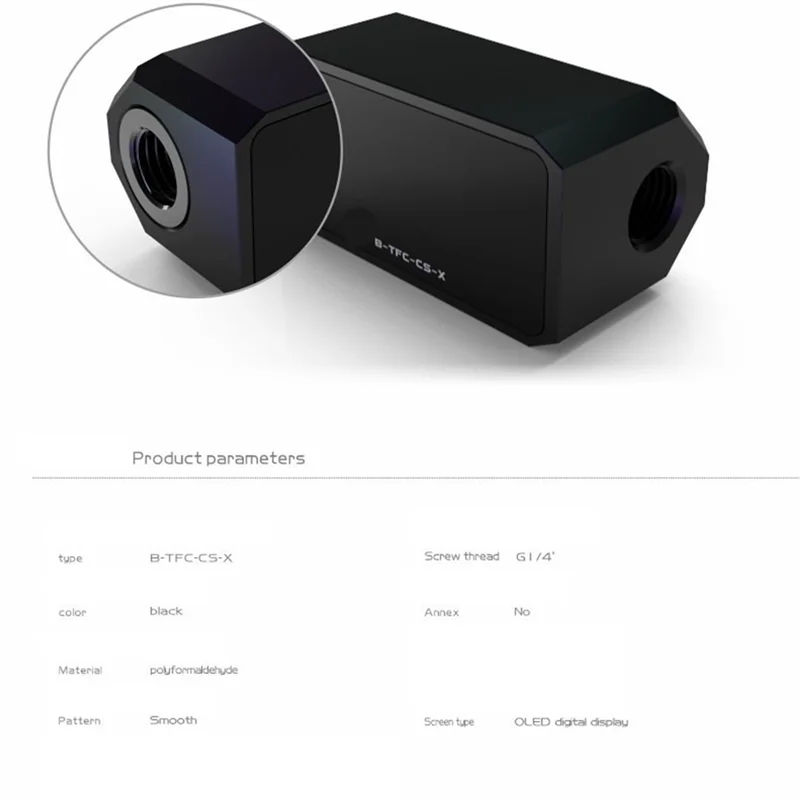 

JABS-Thermometer Water Cooling System Monitor Flowmeter Leaking Pump Speed Alarm RPM Temperature B-TFC-CS-X-V3