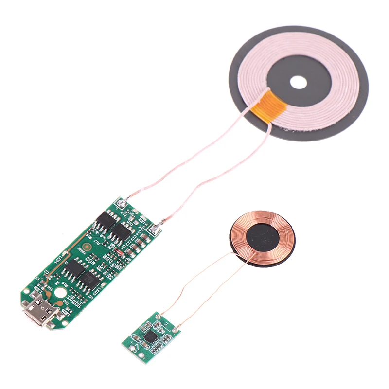 ユニバーサルポータブルqiワイヤレス充電器,PCB,リレーモジュール,回路基板,1x,15W