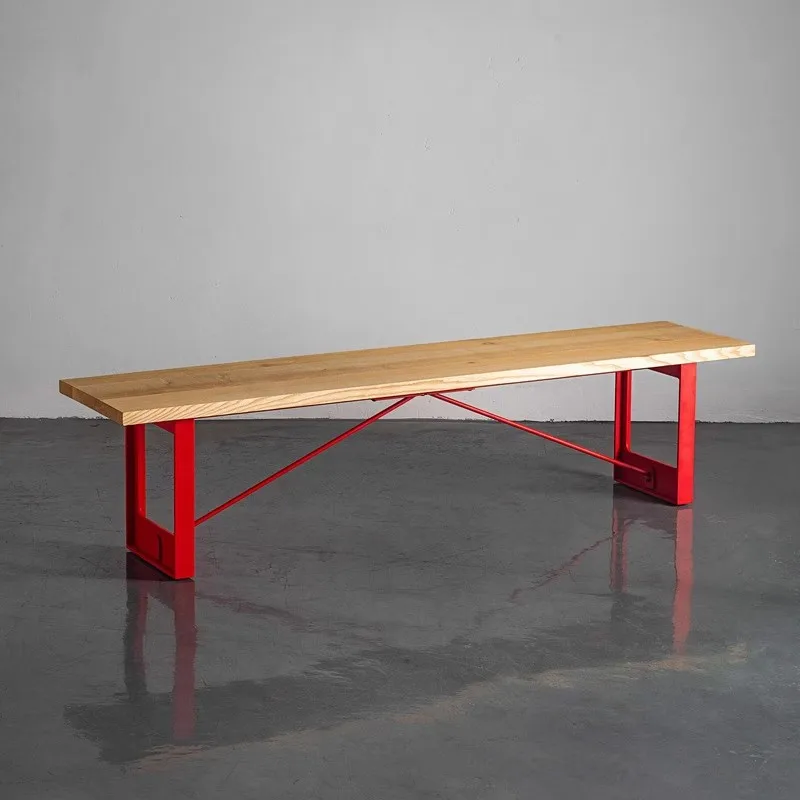 Log legs long and simple household metal tables and chairs for stools and rest boards