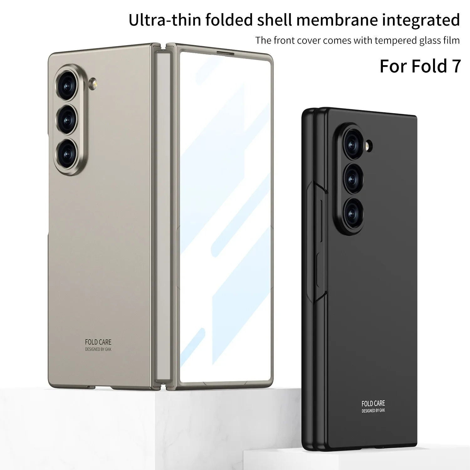 

For Samsung Galaxy Z Fold 7 Matte Ultra Thin Folding Case With Screen Film