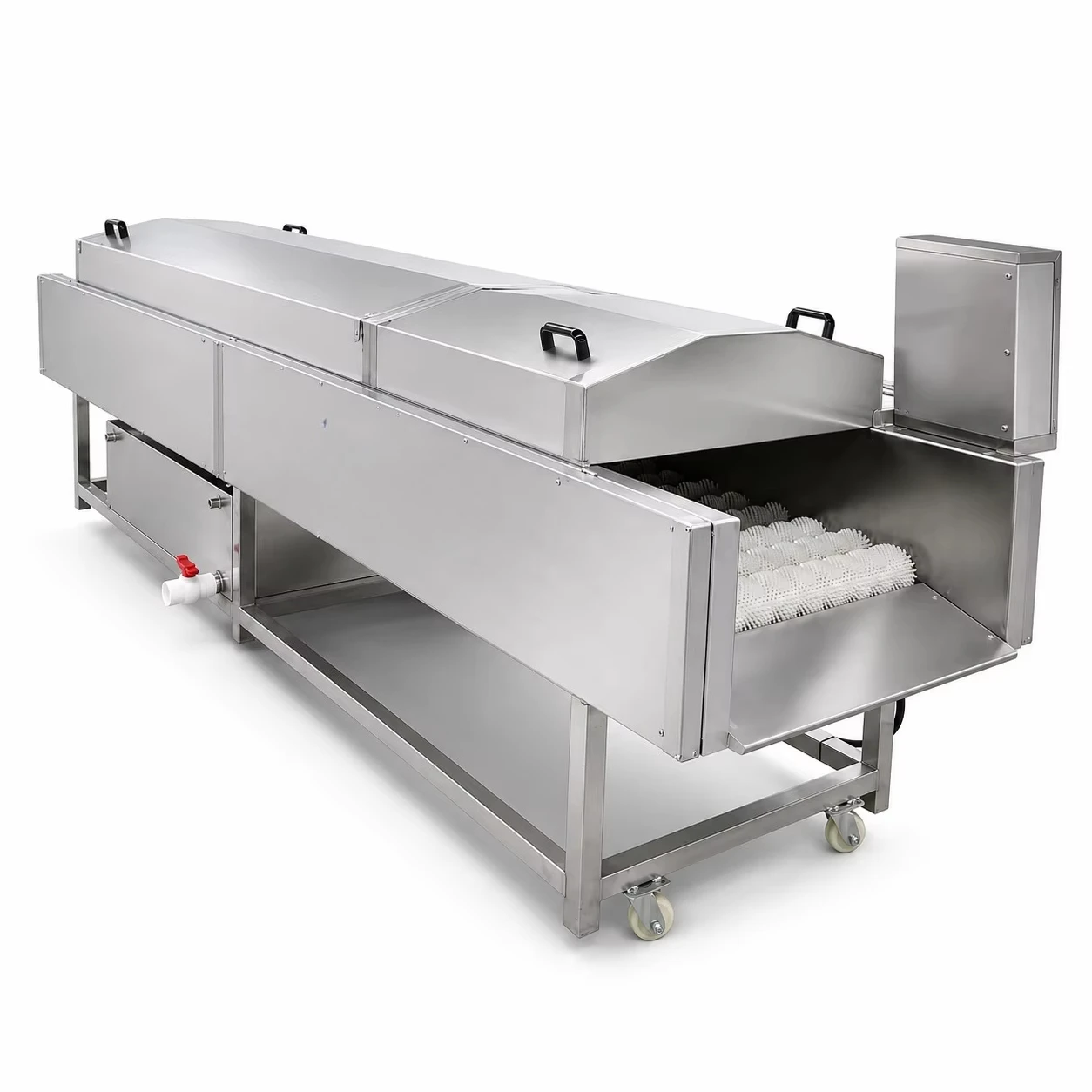 Commercial Motor-Driven Vegetable Fruit Washing Peeler Machine SUS 304 Food Grade Material CE Certified for Vegetable Processing