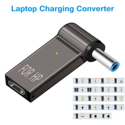PD 100W 5A Charge Converter Laptop Power Charger Adapter Type-C Female to DC Male Jack Plug Conversion for HP/Dell Notebook