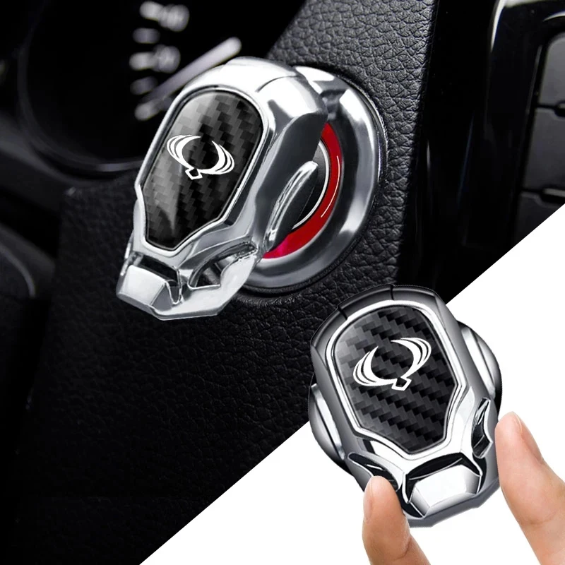 Car One-Button Start Decorative Protective Cover Car Accessories For Ssangyongs korando 2014 Tivoli Actyon Sport Rexton Camera