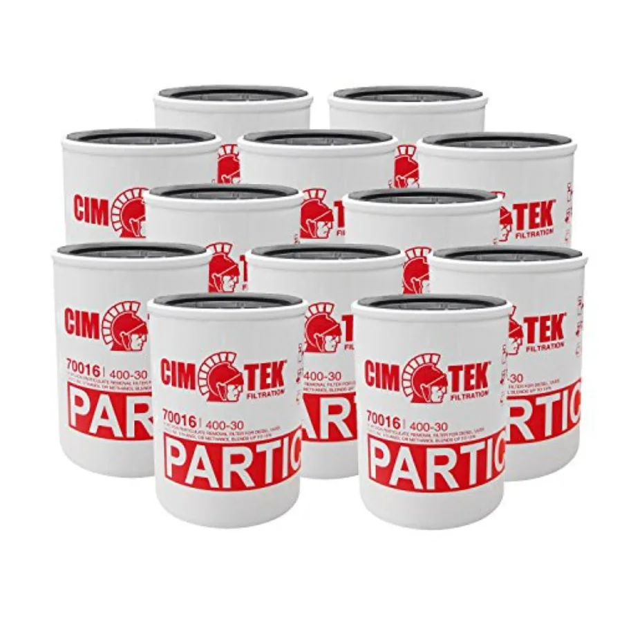 

Cim-Tek 70016-12 400-30 Фильтр отжимания 400-30 30 микрон 12 упаковок для промышленного оборудования Металлический серый высокоэффективный масляный фильтр