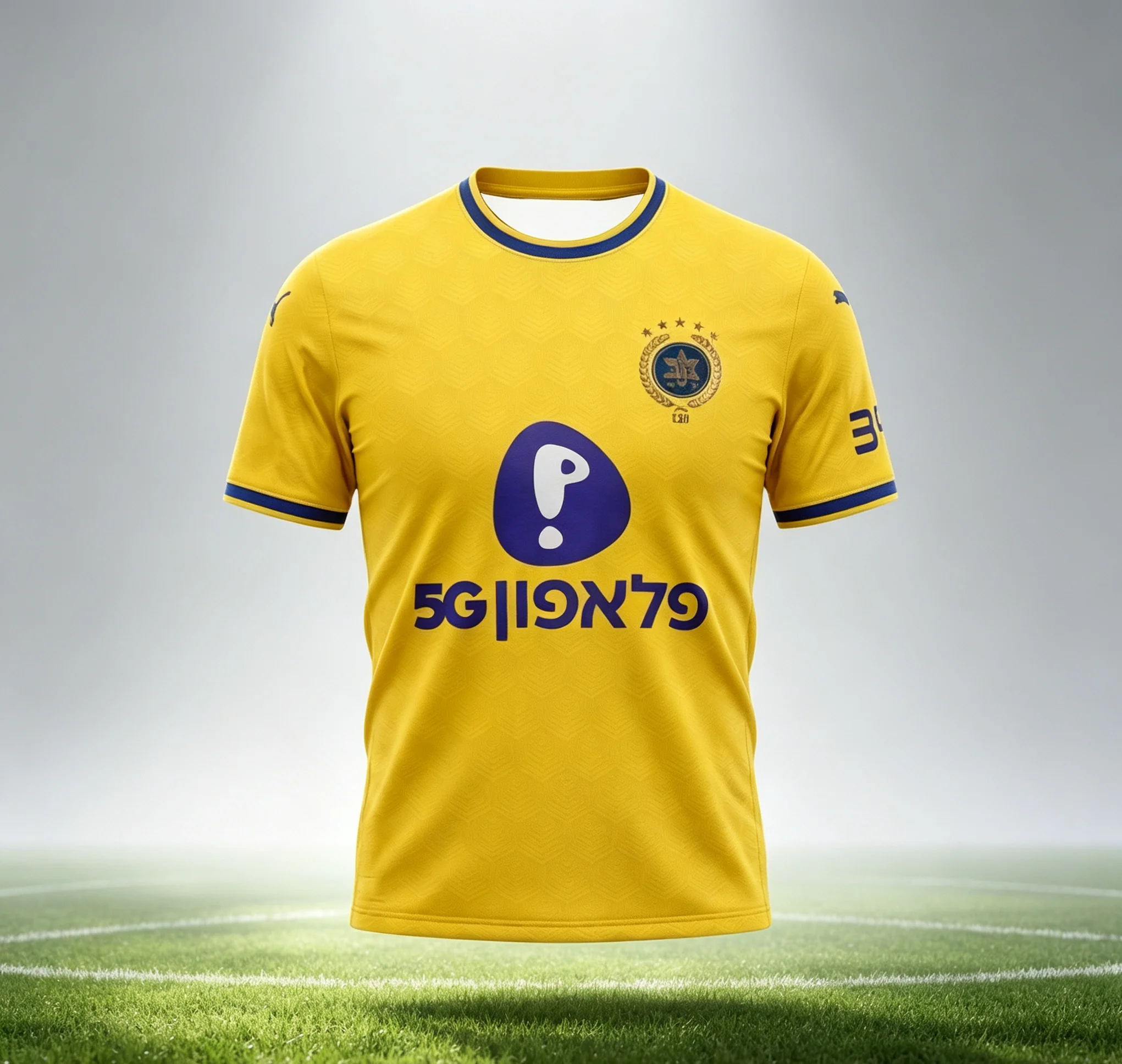 2026-27 Sommer Bedrucktes Unisex Maccabi Tel Aviv Heim-Fußballtrikot Sport Schnelltrocknendes Atmungsaktives T-Shirt Lässiges Familien-Kinder-T-Shirt – Detail 1