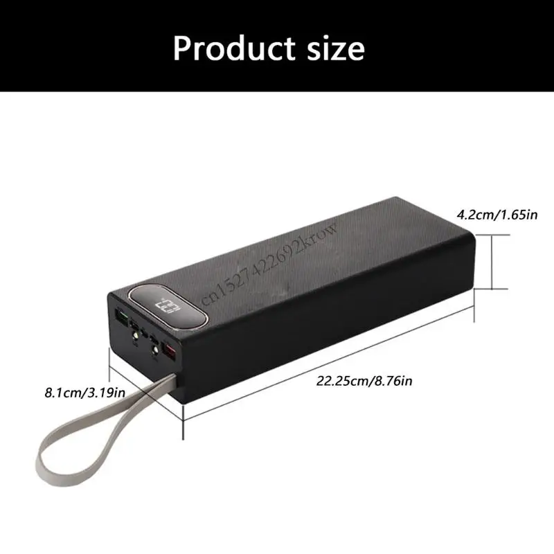 Quick Release 18650 Battery Storage Box 22.5W Fast Charging 20Slots Configuration WeldingFree Plastic Base Storage Case