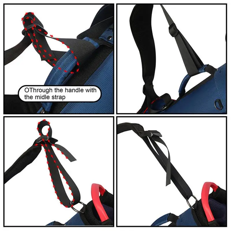 1pc Portable Golf Double Shoulder Strap Golf Bag Strap Replacement Comfort Shoulder Adjustable Strap Golf Bag Accessories Sports