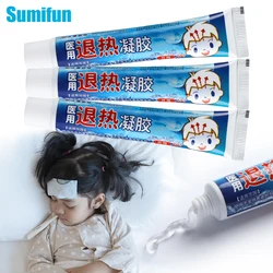 1/3/5Pcs Fever Cooling Gel Baby Head Cold Compress Heatstroke Prevention Cream Lower Body Temperature Headache Fever Pain Stress