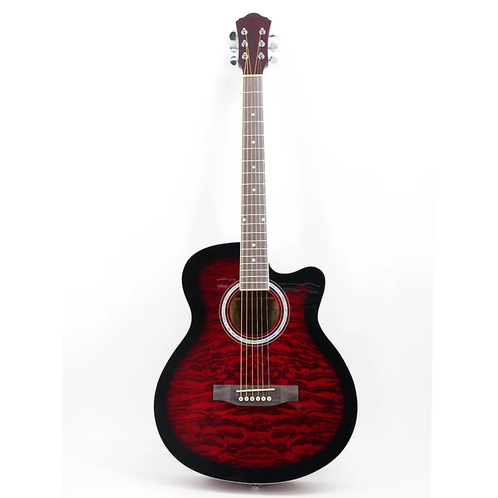 40 inch folk acoustic multi-color optional  guitar retro