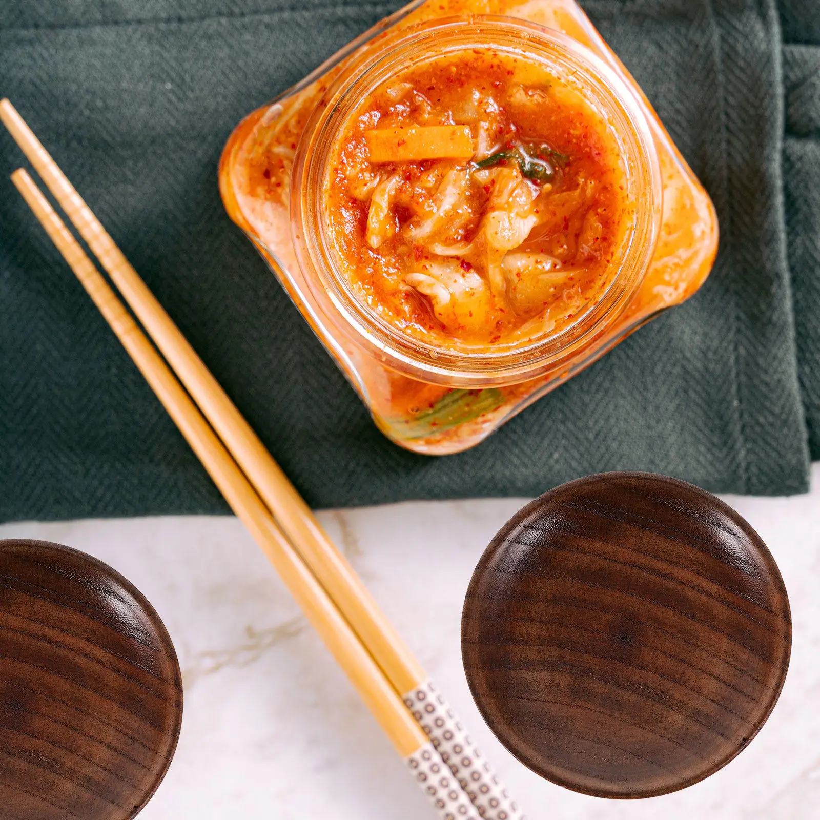 4Pcs Premium Wood Mini Condiment Bowls Round Shape Dipping Sauce Bowl for Sweet Sour Mustard Soy Sauce Desserts Appetizers