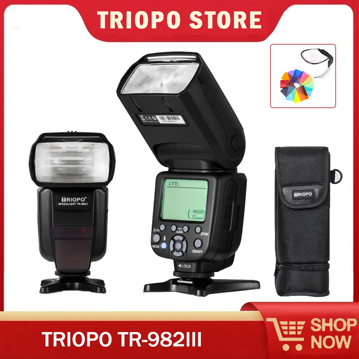 

TRIOPO TR-982III 2,4G Беспроводная TTL HSS Master Slave Flash Speedlite Вспышка для беззеркальной камеры Canon Nikon SLR