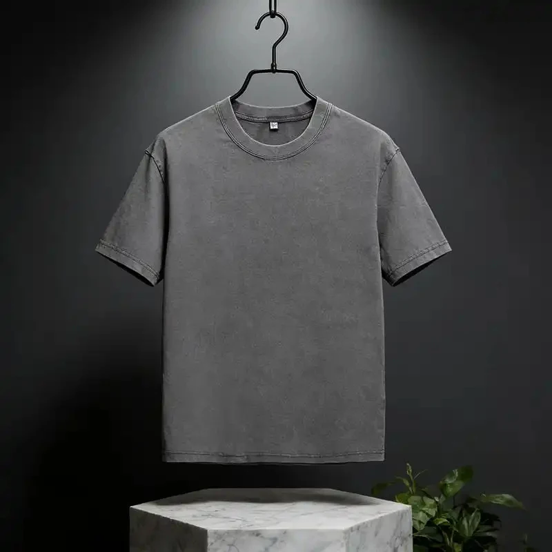 Men's Retro Style T-Shirt, Casual Short Sleeve Shirt, Soft Cotton Fabric, Vintage Style for Streetwear & Daily Use, Comfortable