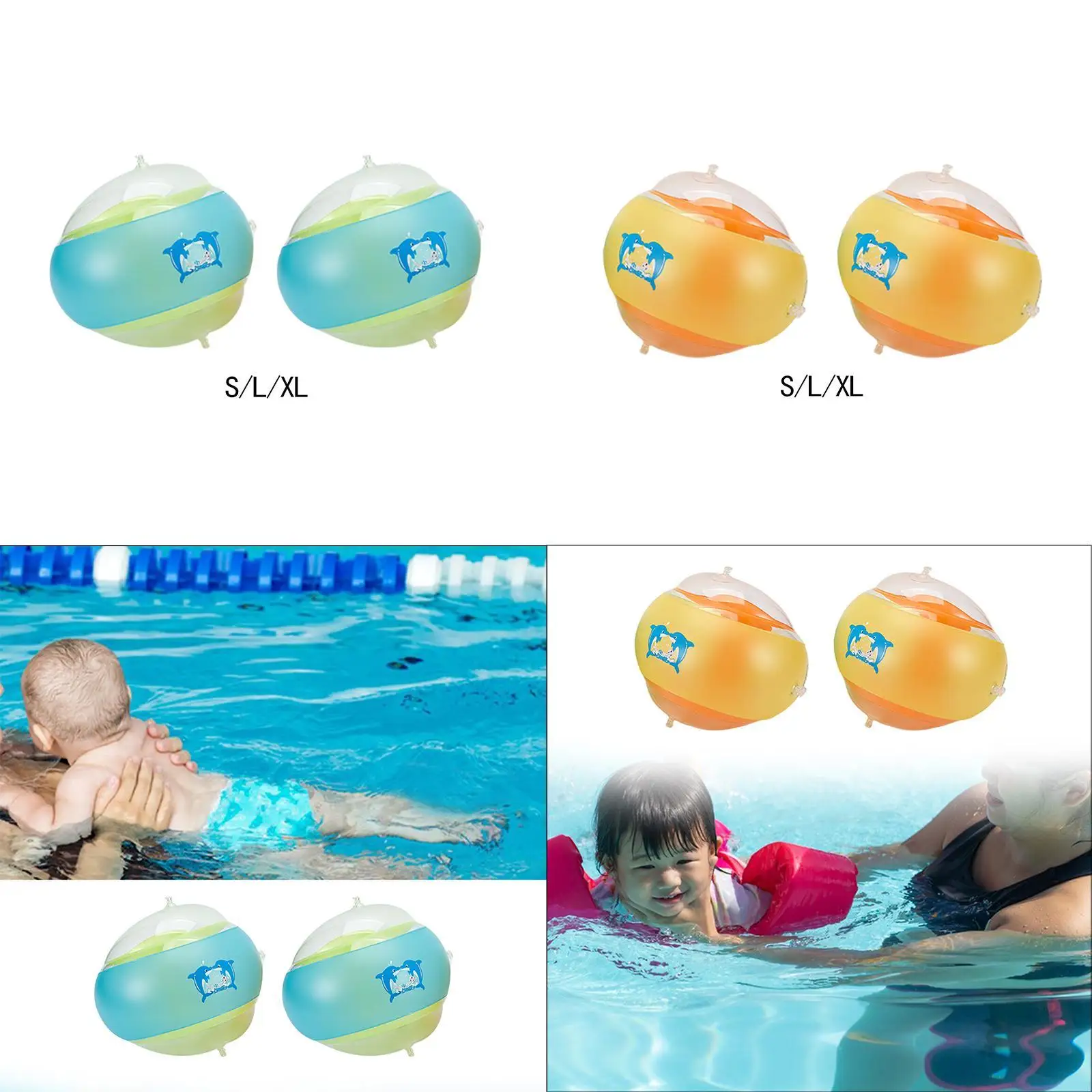 Inflatable Swimming Arm Bands Equipment Professional Exercise Toys Arm Rings for Lake Summer Swimming Pool Travel Relaxing