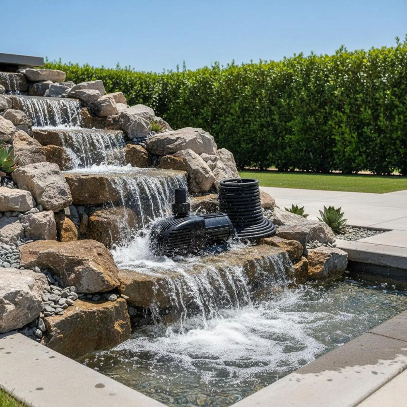 Water Pump High Circulation Rate Variable Frequent Pump Energy Saving Garden Equipment for Outdoor, Aquarium
