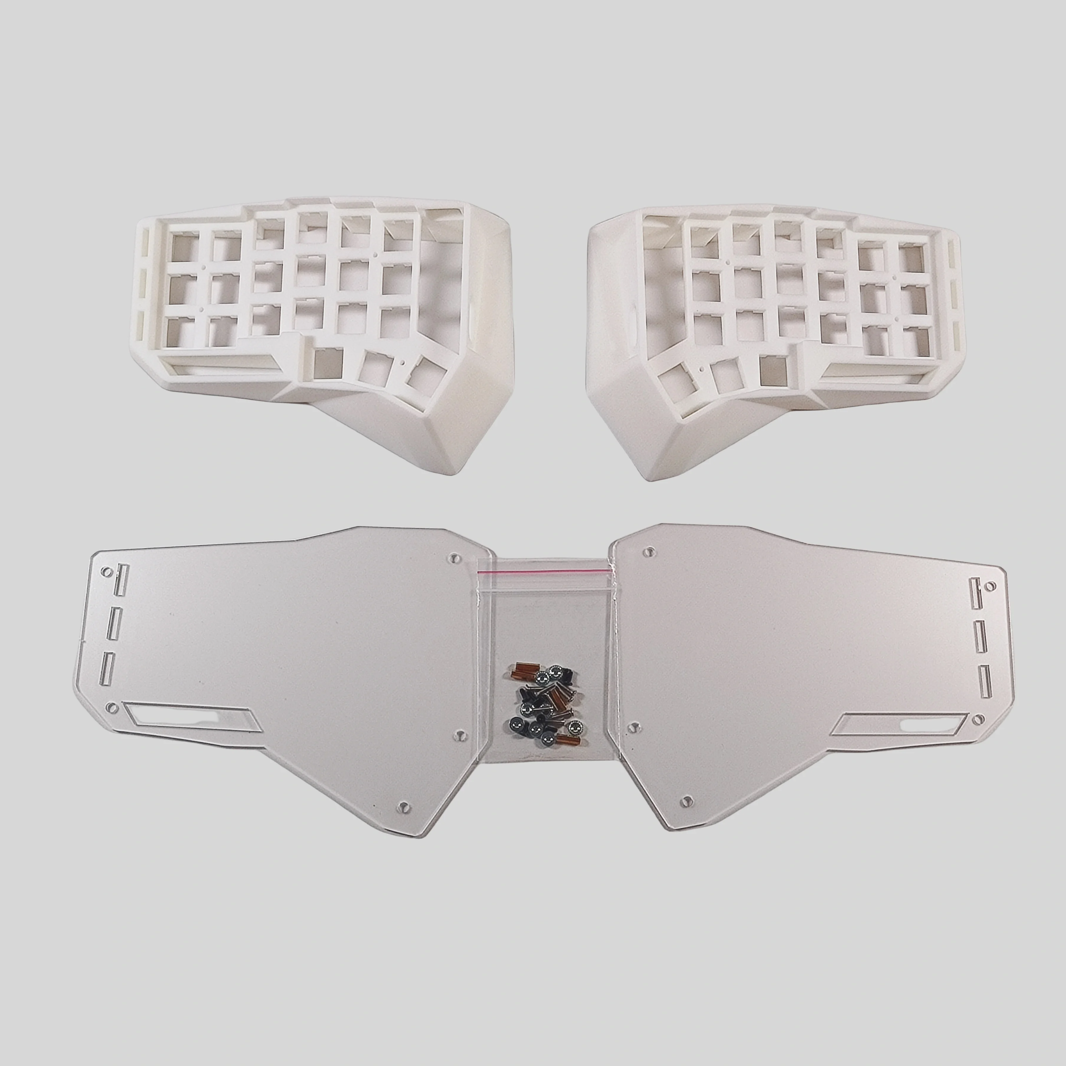 

Разделенный чехол для клавиатуры Corne Crkbd, акриловая опорная пластина FDM DIY Mecha42, чехол для клавиатуры Corne, аксессуары на заказ Corne Cherry V3 MX