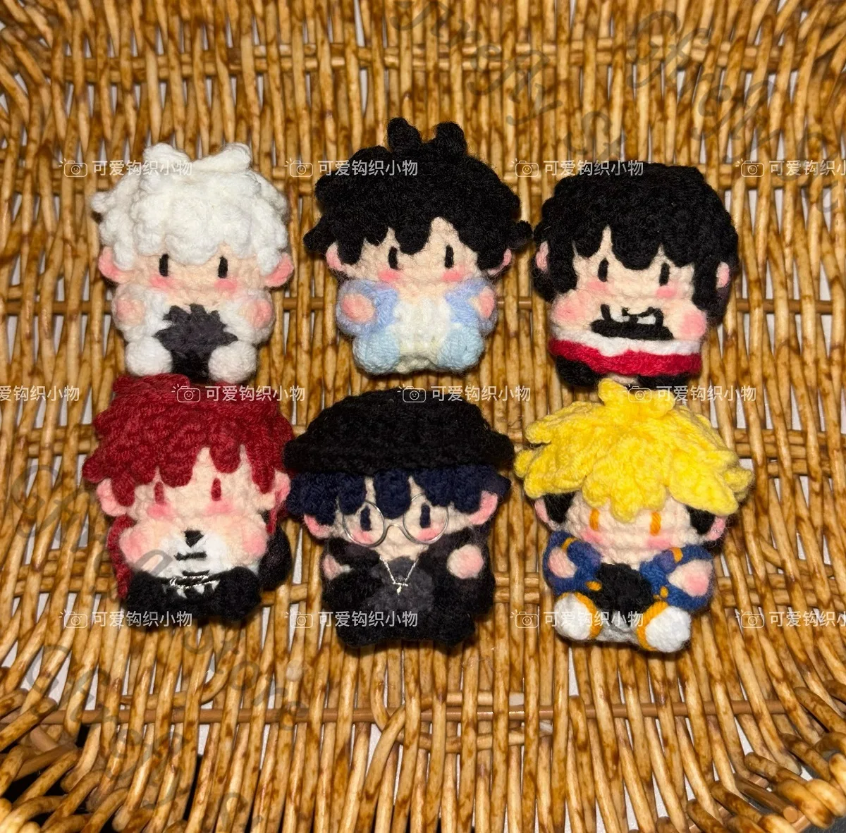 

Link Click Lucas Charles Crocheting Anime Handcraft Cosplay Vein Felix Handmade Kawaii High Quality Ornaments Phone Strap Goods