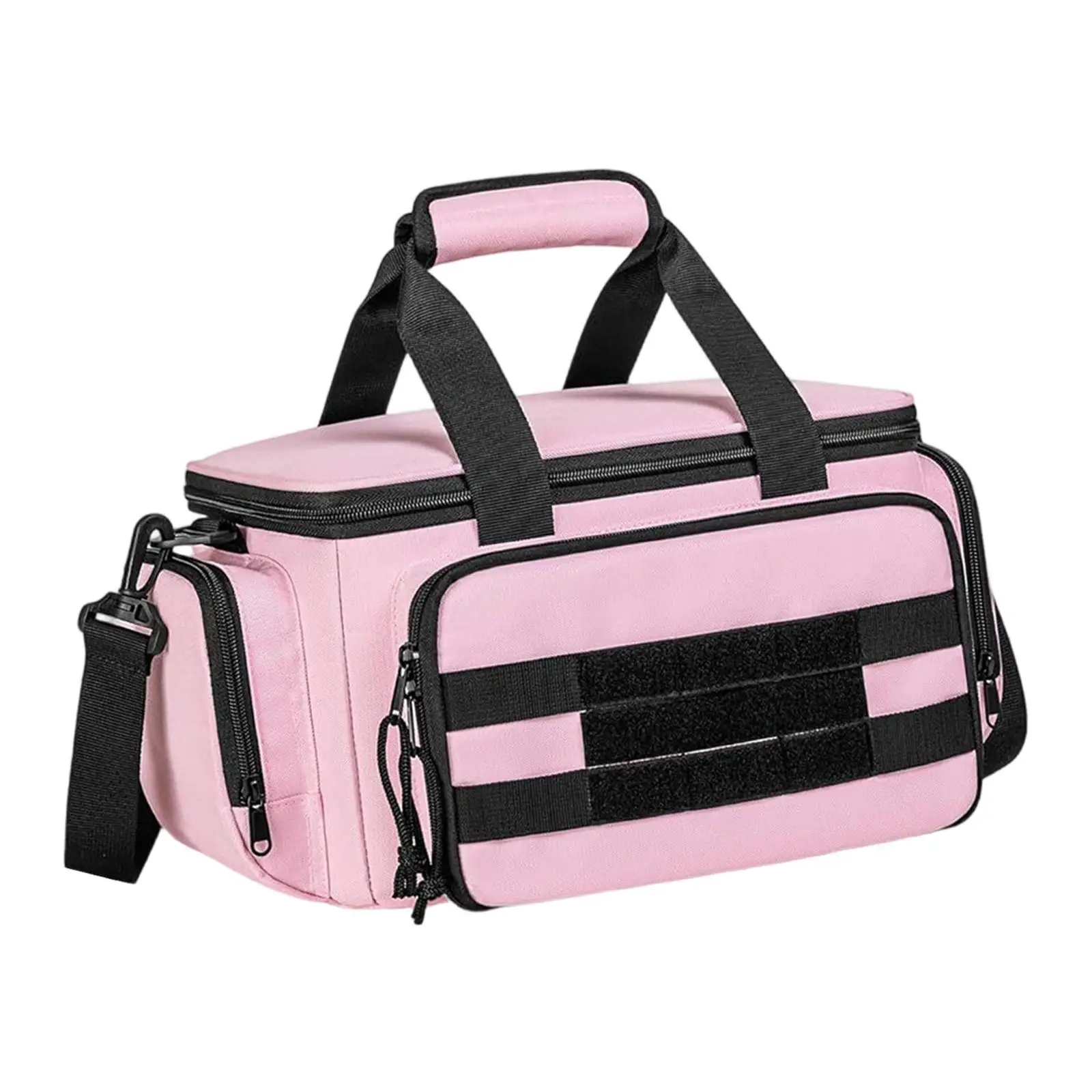 

Pink Women’s Tool Tote Bag Oxford Large Capacity Handbag Multi Pocket Organizer Light-weight Storage Bag for DIY Office