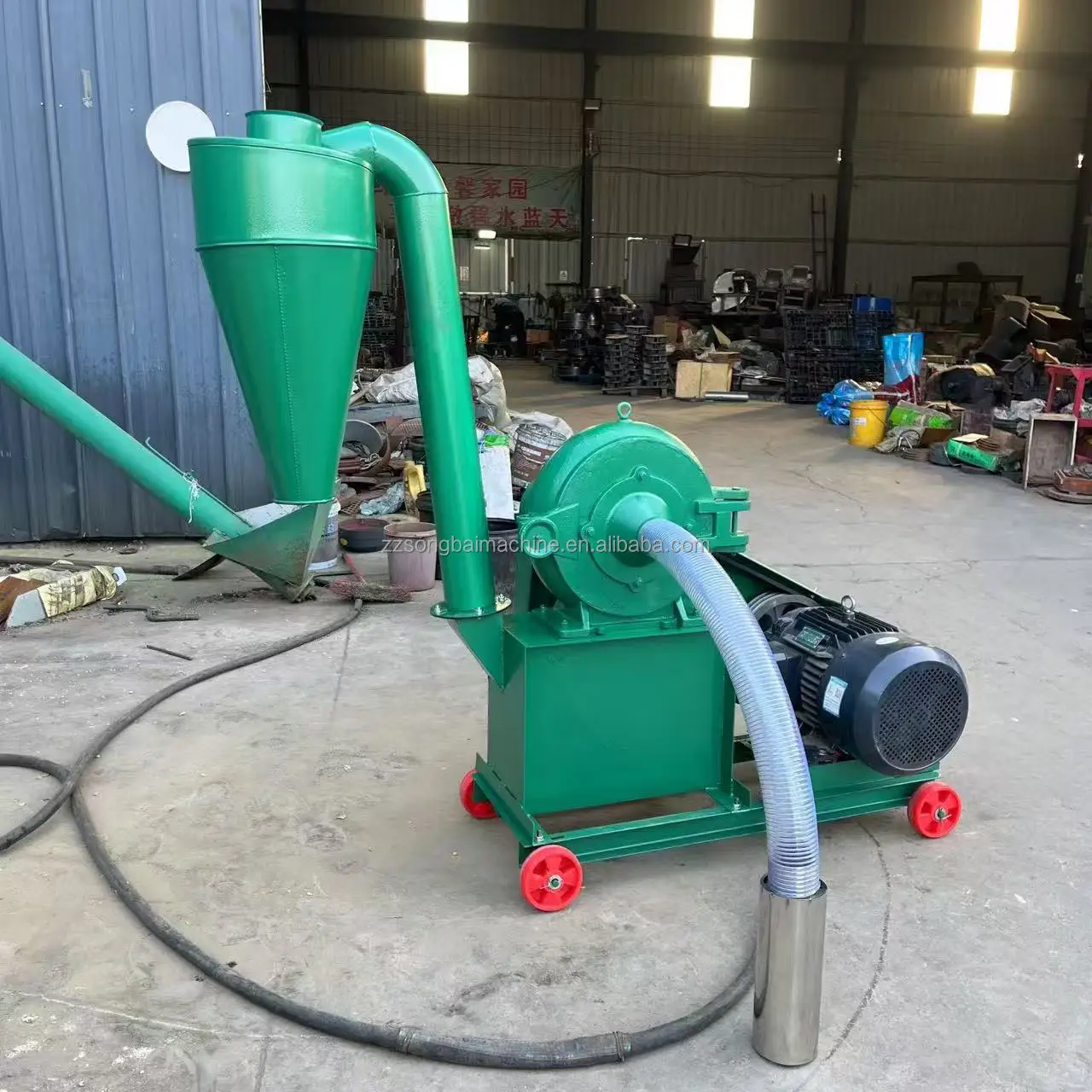 2026 sell Home Use Electric Corn Maize Mill Machine Small Self-Suction Rice Bean Grinder Engine For Flour Grain Animal Feed Chaf