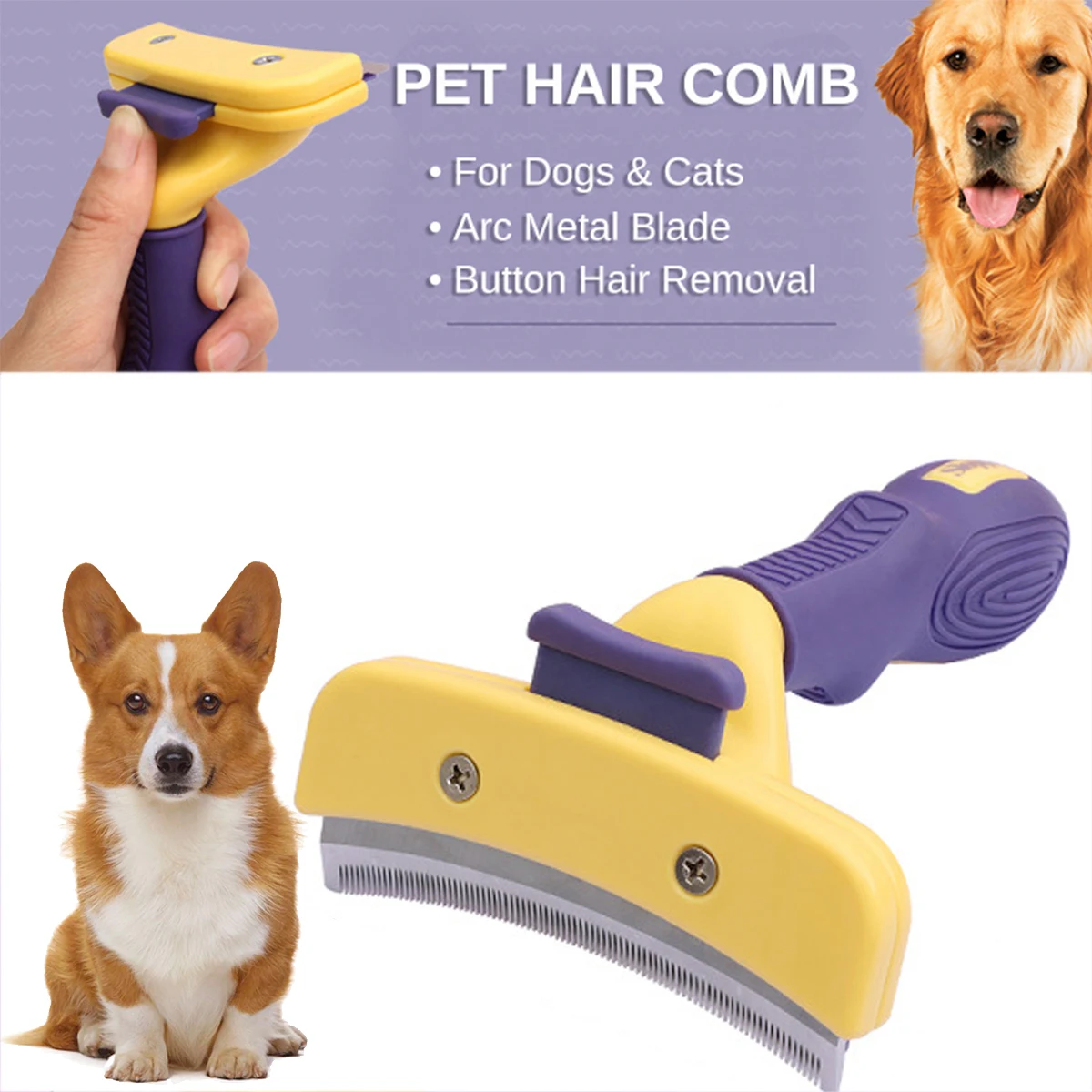 Combs Dog Hair Remover Cat Brush Grooming Tools Pet Detachable Clipper Attachment Pet Trimmer Combs Supply Furmins for Cat Dog