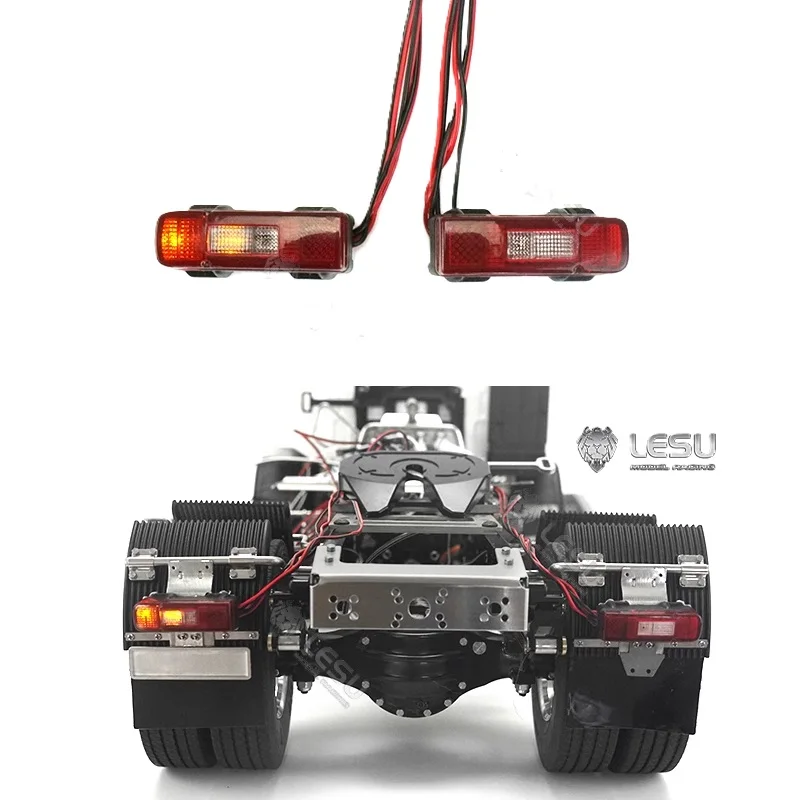 LESU Kunststoff-Rücklicht LED für 1/14 RC Flachbett-Traktor-LKW-Modell Tamiya DIY Auto-Teile Spielzeug für Erwachsene Th19415-Smt3 – Detail 9