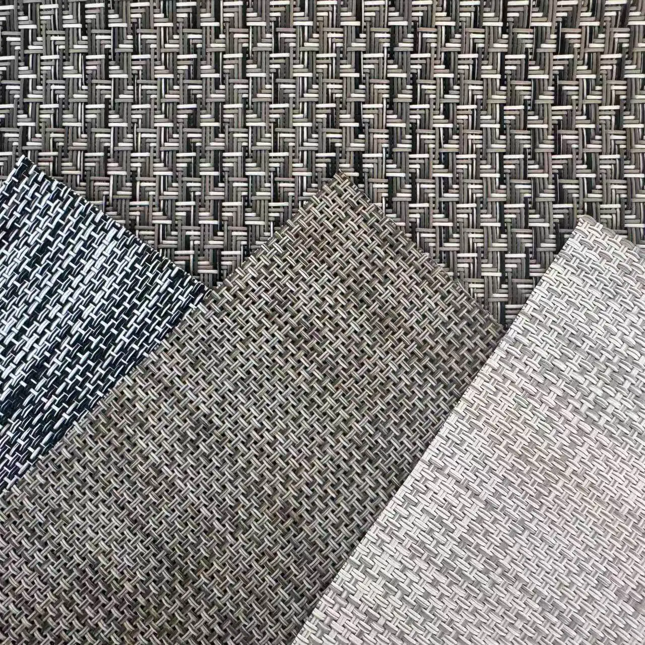 Teslin Mesh PVC Waterproof Encryption Fabric Wear Resistant for Outdoor Beach Recliner Office Chair Placemat Breathable