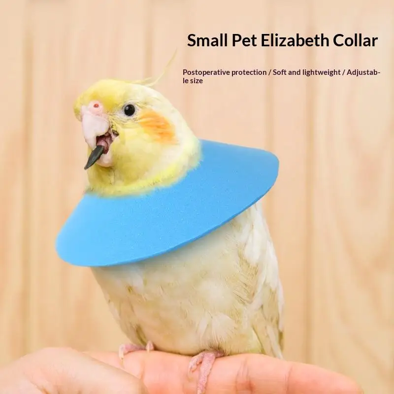 1Pcs Soft Bird Elizabethan Collar Anti Bite Parrot Neck Recovery Cone Vest Small Pet Wound Protection Neck Protector