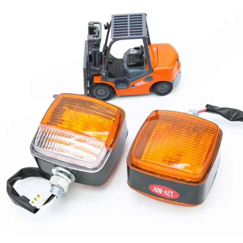 Bild 4: Doppelseitiger Blinker Bremslicht Vorderes Hauptlicht 12V-80V LED Gabelstapler-Warnleuchte