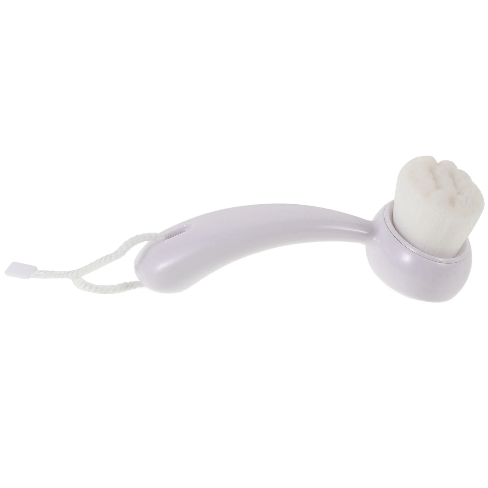 페이셜 브러시 긴 손잡이 화이트 수동 각질 제거 얼굴 클렌징 브러시 블랙헤드 제거 얼굴 스크러버 부드러운 피부 각질 제거 도구