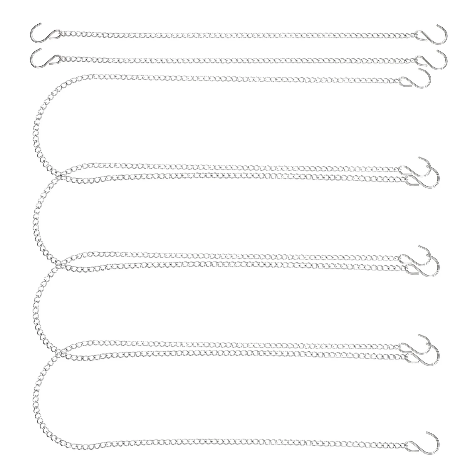 

6Pcs Black Hanging Chain Steel Poster Sign Display for Plants Photos Lanterns Banners Decorative Indoor Outdoor Applications