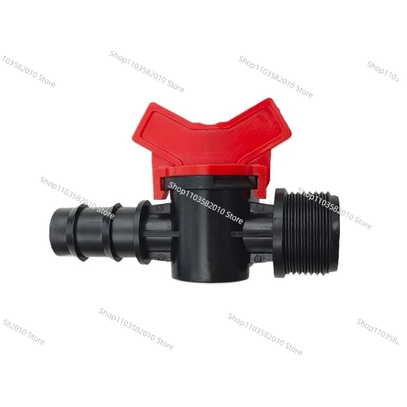 20mm x 6-Point External Thread Valve Switch, PE Pipe Joint for 20mm Polyethylene Tubing