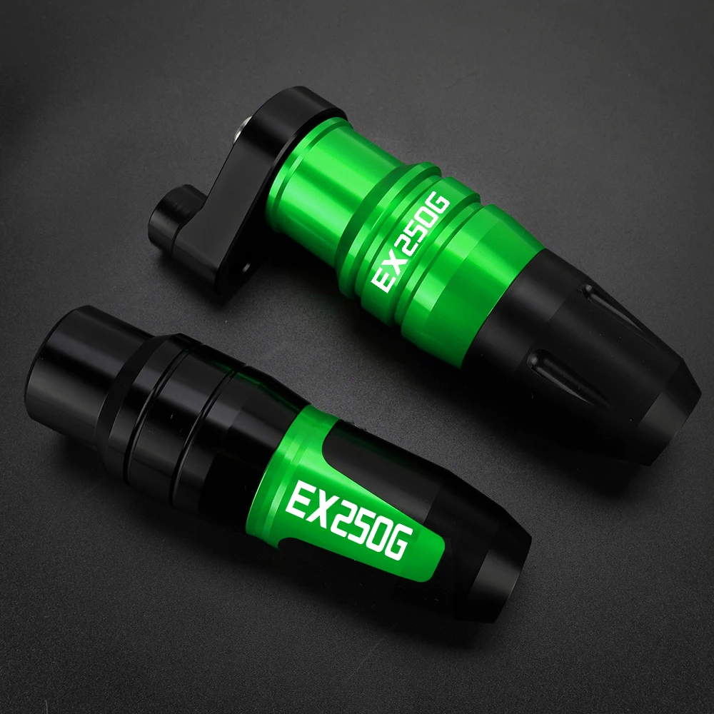 

Motorcycle Accessoires EX 250G Falling Protection Exhaust Slider Crash Pads Slider For KAWASAKI EX250G 1989 1990-2007 2006 2005